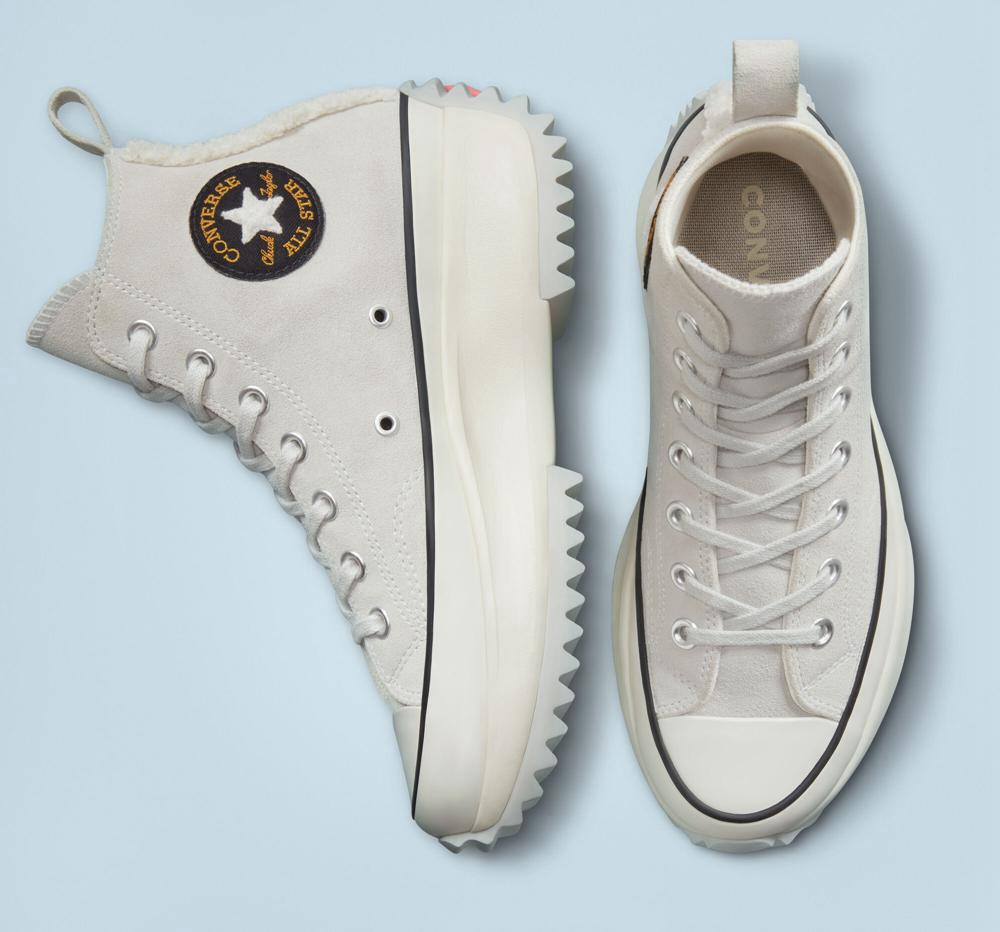 Botas Tenis Converse Run Star Hike Sherpa Trim Unisex Hombre Gris Negras  Colombia |  NGBSH-5370