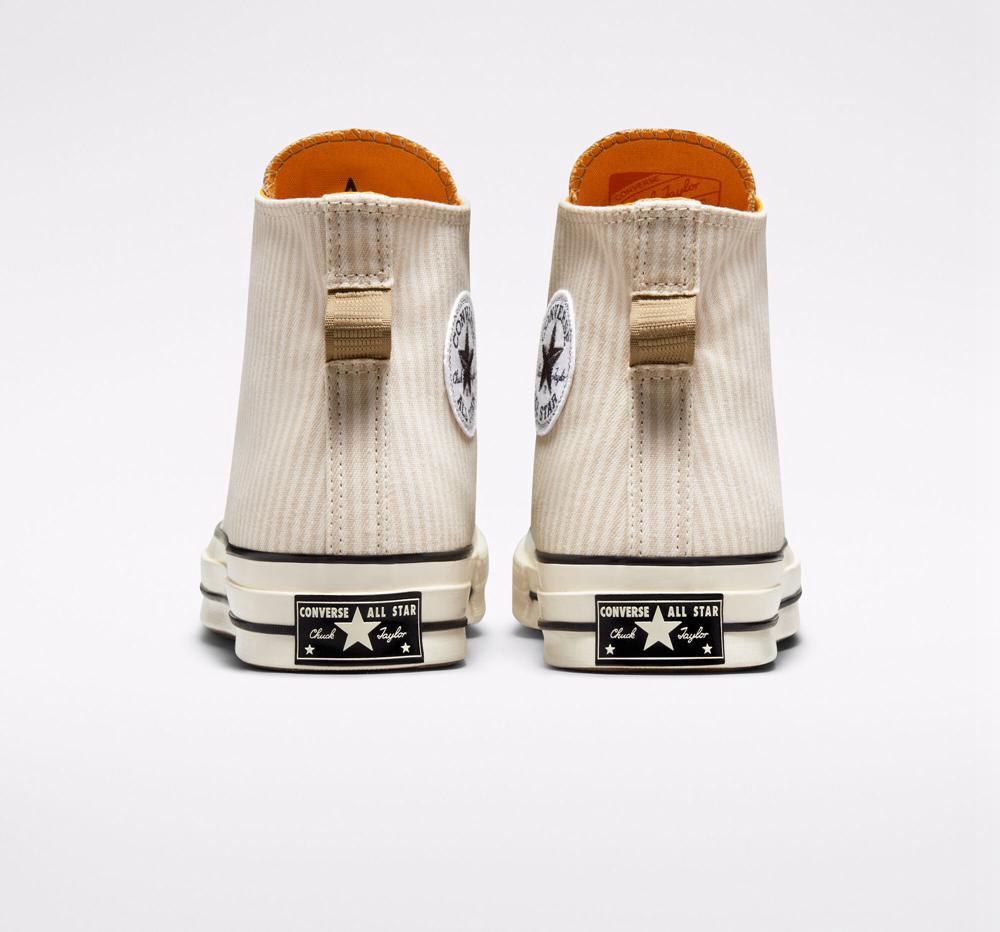 High Tops Tenis Converse Chuck 70 Crafted Stripe Unisex Mujer Kaki  Colombia |  YIXNW-0375