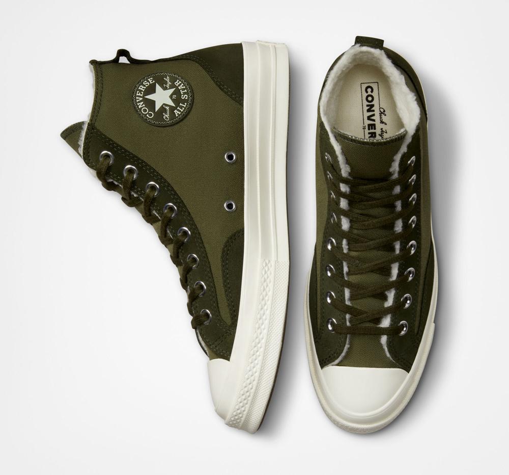 High Tops Tenis Converse Chuck 70 Forro Colorblock Unisex Mujer Verde  Colombia |  MLJHD-2375