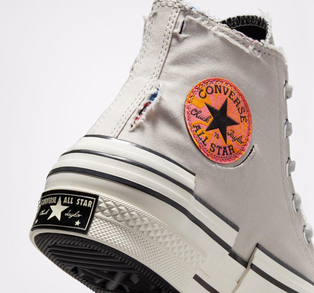 High Tops Tenis Converse Chuck 70 Hacked Heel Tear Away Unisex Hombre Gris Verde Menta Negras  Colombia |  FJTVP-7316