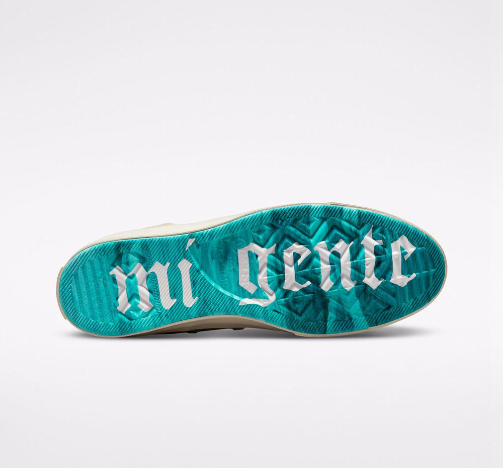 High Tops Tenis Converse Chuck 70 Mi Gente%2C Mi Alegria Unisex Mujer Blancas  Colombia |  LMXST-1478