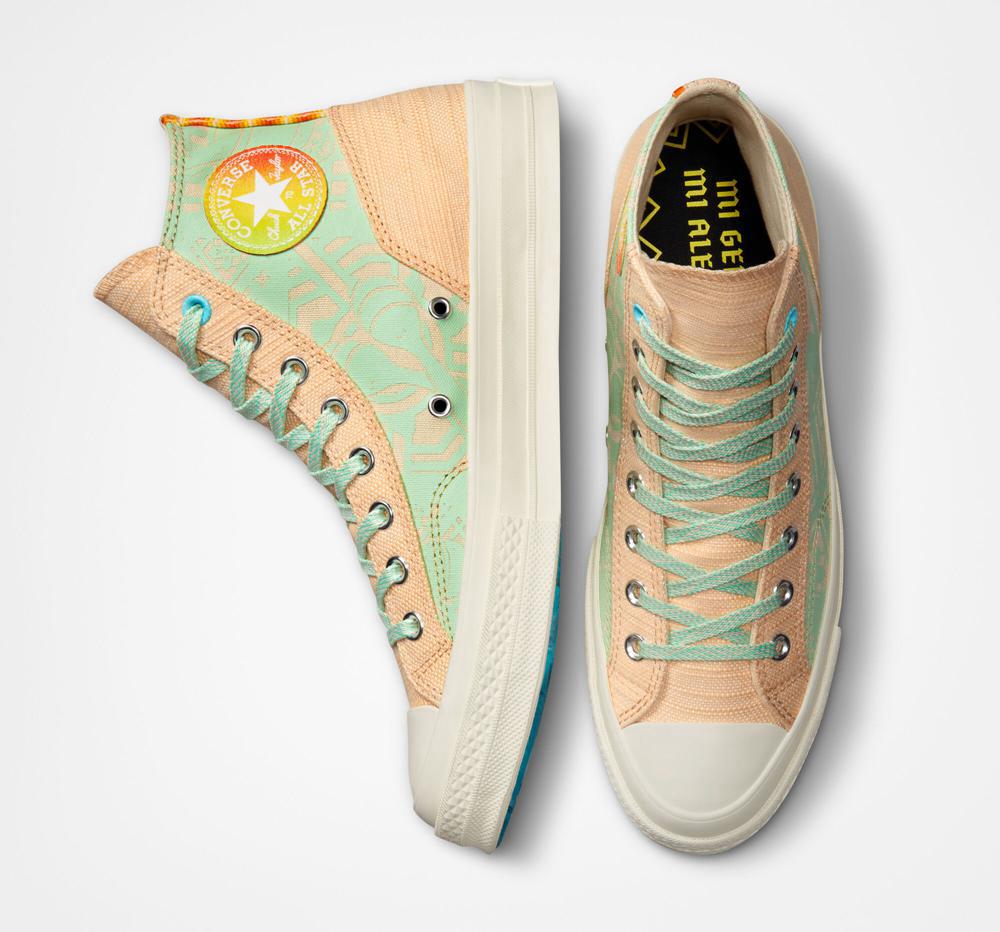 High Tops Tenis Converse Chuck 70 Mi Gente%2C Mi Alegria Unisex Hombre Blancas  Colombia |  QLJCB-6493