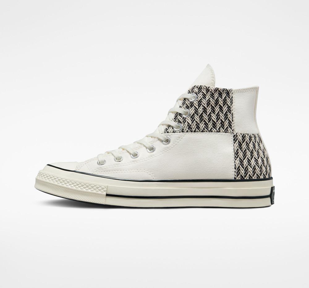 High Tops Tenis Converse Chuck 70 Patchwork Unisex Hombre Blancas Negras  Colombia |  MJHCI-7560