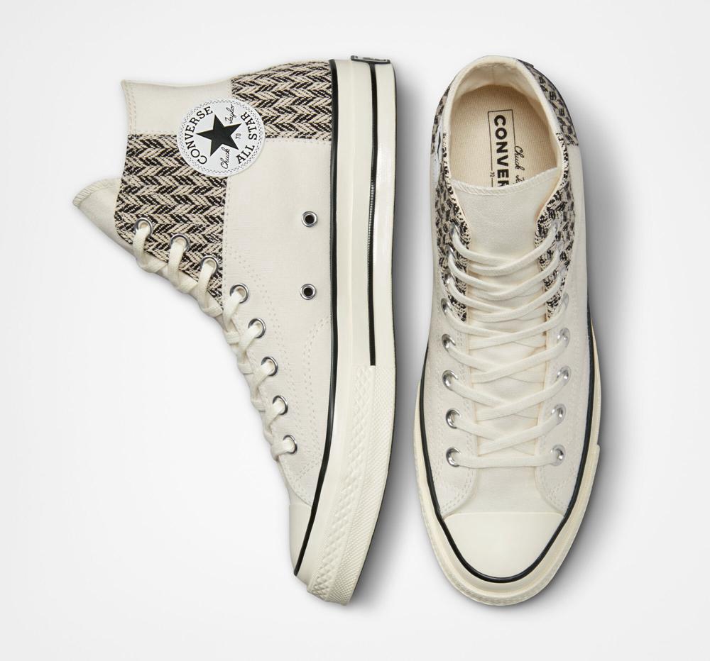 High Tops Tenis Converse Chuck 70 Patchwork Unisex Hombre Blancas Negras  Colombia |  MJHCI-7560