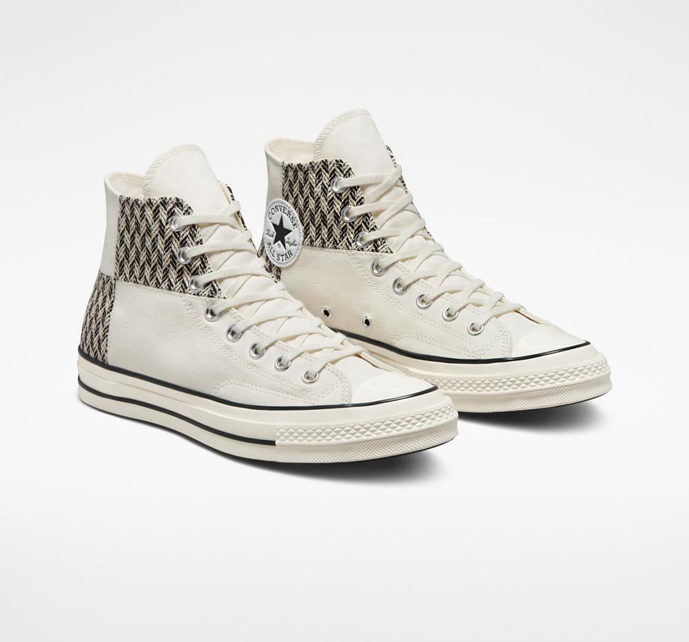 High Tops Tenis Converse Chuck 70 Patchwork Unisex Hombre Blancas Negras  Colombia |  MJHCI-7560