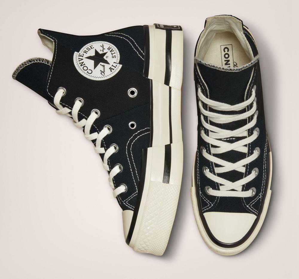 High Tops Tenis Converse Chuck 70 Plus Unisex Hombre Negras Negras  Colombia |  YIVMW-5820