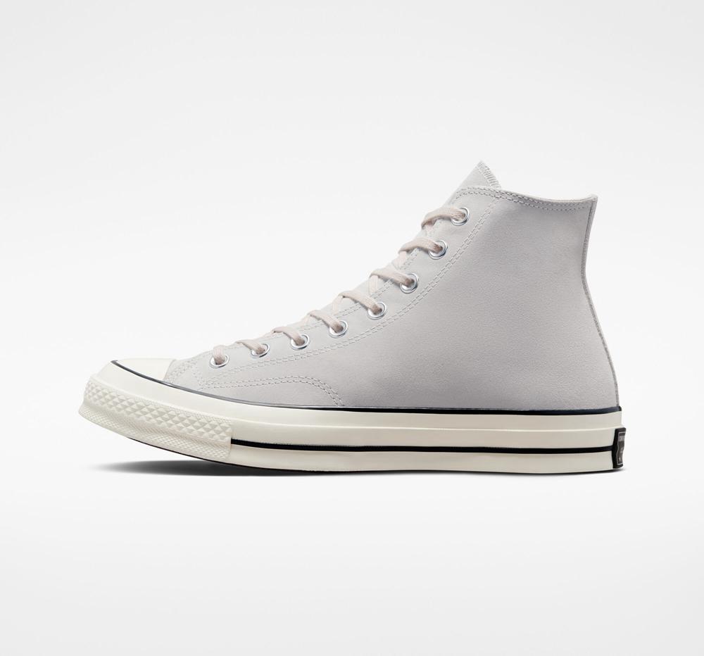 High Tops Tenis Converse Chuck 70 Suede Unisex Hombre Kaki Negras  Colombia |  BMRTH-5026