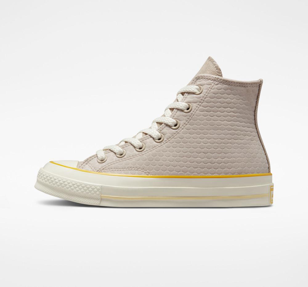 High Tops Tenis Converse Chuck 70 Textured Mujer Gris  Colombia |  BMACU-0625