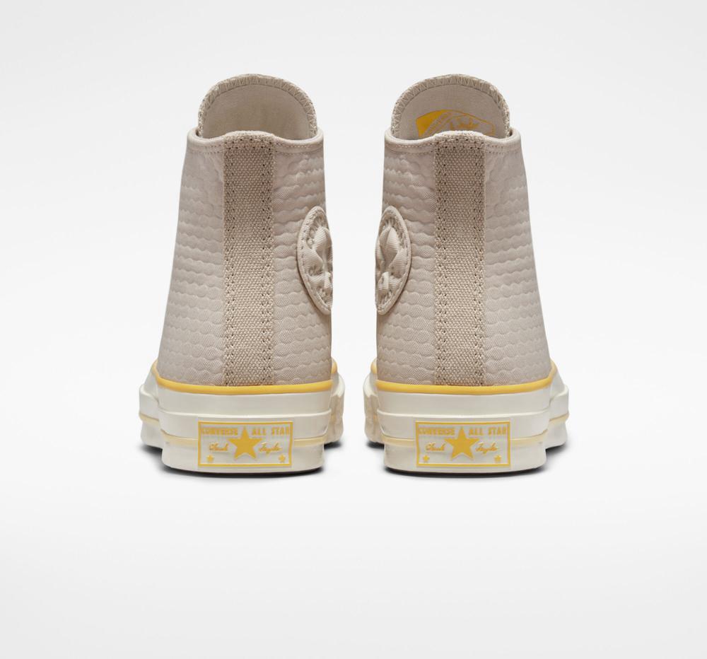 High Tops Tenis Converse Chuck 70 Textured Mujer Gris  Colombia |  BMACU-0625