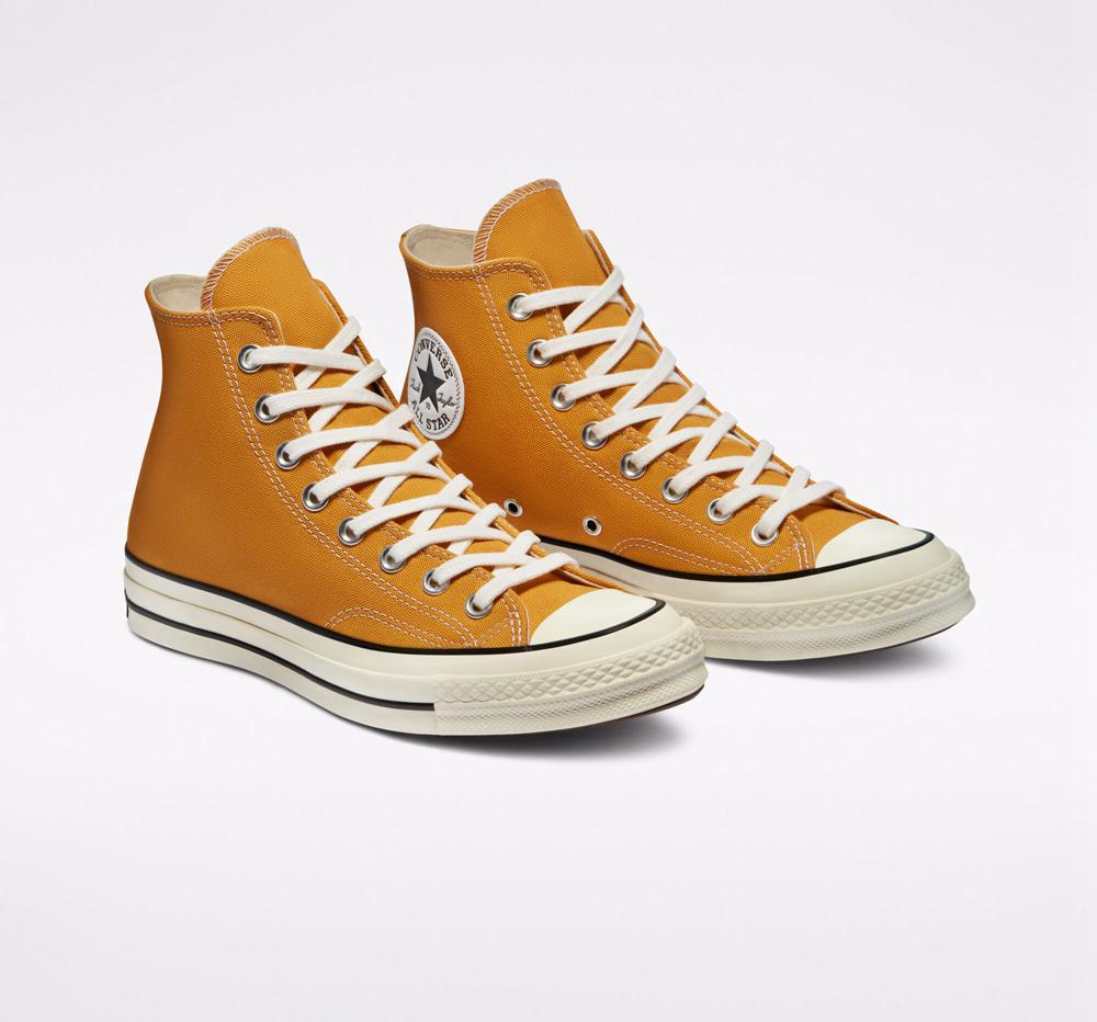 High Tops Tenis Converse Chuck 70 Vintage Canvas Unisex Hombre Marrones Negras  Colombia |  AUIRP-6945