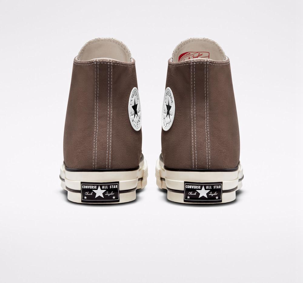 High Tops Tenis Converse Chuck 70 Vintage Canvas Unisex Hombre Marrones Negras  Colombia |  NFHKD-8391