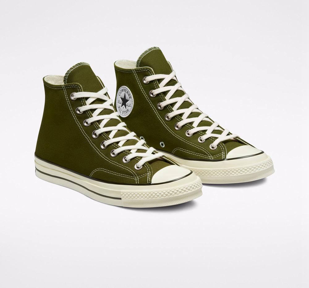 High Tops Tenis Converse Chuck 70 Vintage Canvas Unisex Mujer Verde Verde Menta Negras  Colombia |  TJDEY-7503