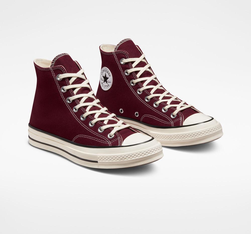 High Tops Tenis Converse Chuck 70 Vintage Canvas Unisex Mujer Burdeos Verde Menta Negras  Colombia |  TKESN-9126