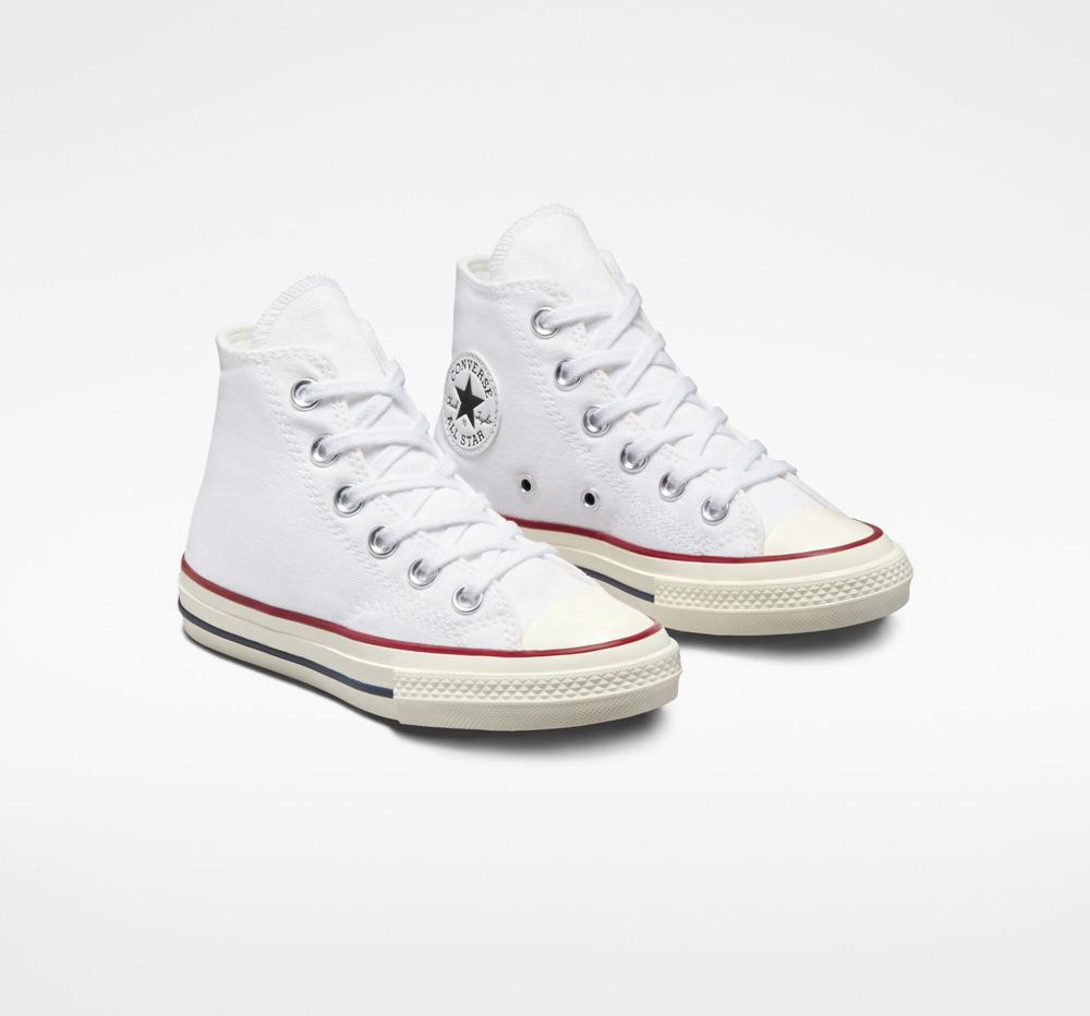 High Tops Tenis Converse Chuck 70 Vintage Canvas Little Kids Niña Blancas  Colombia |  ZCDSW-7135