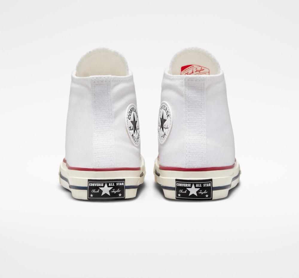 High Tops Tenis Converse Chuck 70 Vintage Canvas Little Kids Niña Blancas  Colombia |  ZCDSW-7135