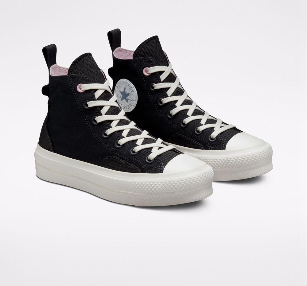 High Tops Tenis Converse Chuck Taylor All Star Lift Plataforma Future Utility Mujer Negras Moradas  Colombia |  ADYFC-4173