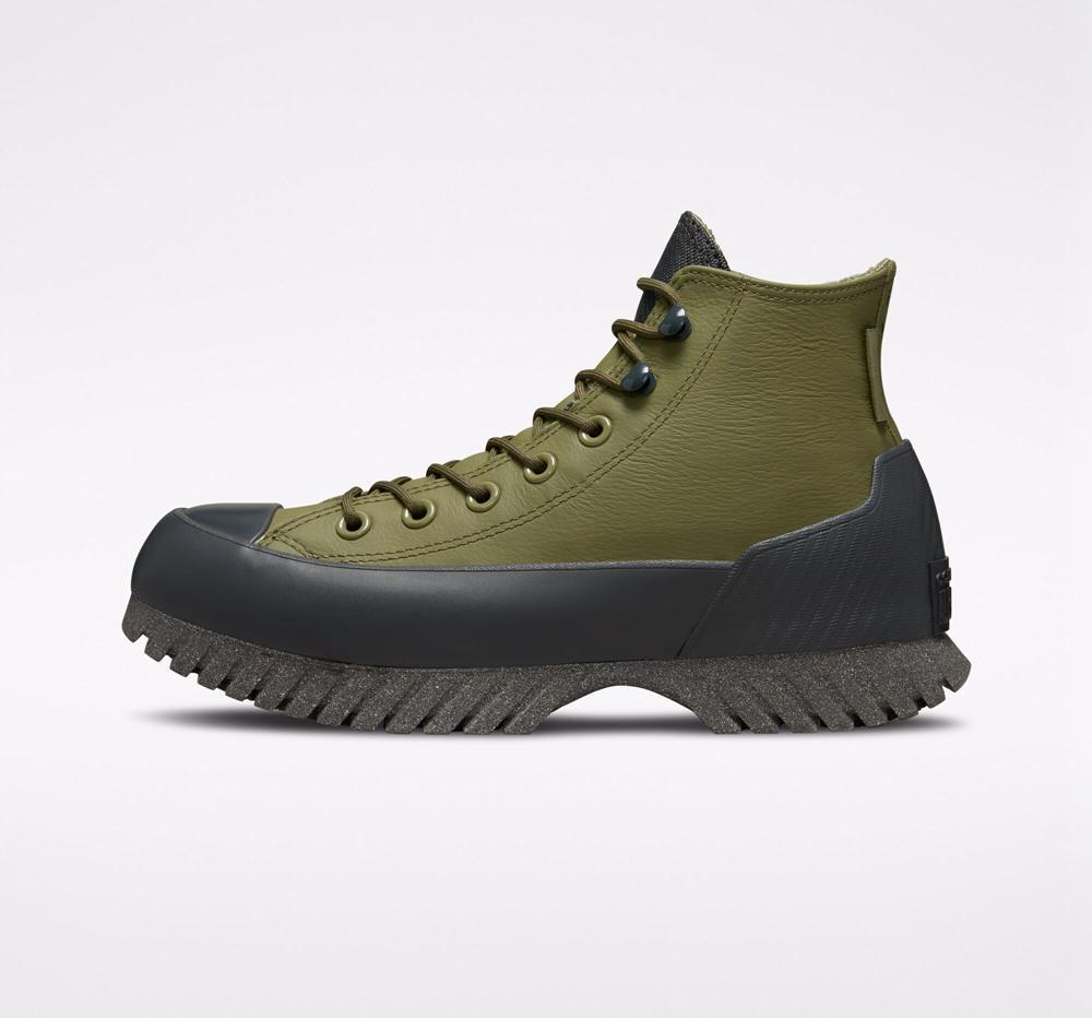 High Tops Tenis Converse Chuck Taylor All Star Lugged 2.0 Counter Climate Unisex Hombre Verde Gris Negras  Colombia |  AFBED-1087