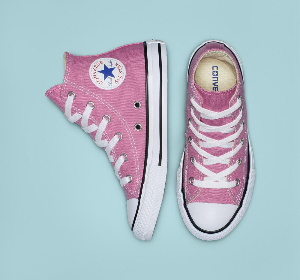 High Tops Tenis Converse Chuck Taylor All Star Classic Little Kids Niño Rosas  Colombia |  AHIUW-7540