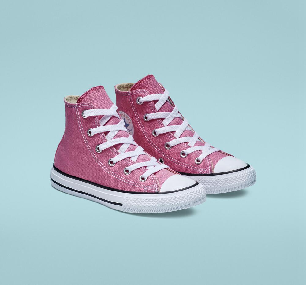 High Tops Tenis Converse Chuck Taylor All Star Classic Little Kids Niño Rosas  Colombia |  AHIUW-7540