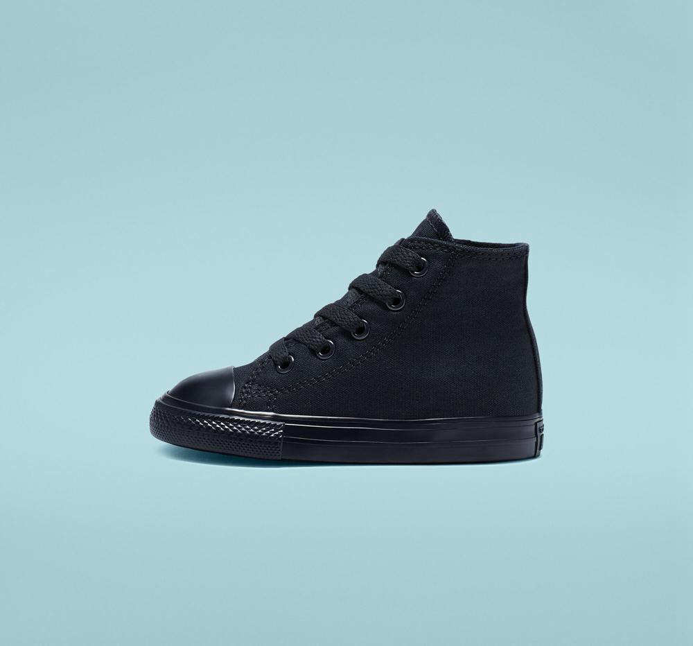High Tops Tenis Converse Chuck Taylor All Star Classic Toddler Niño Negras  Colombia |  ATYZE-2315