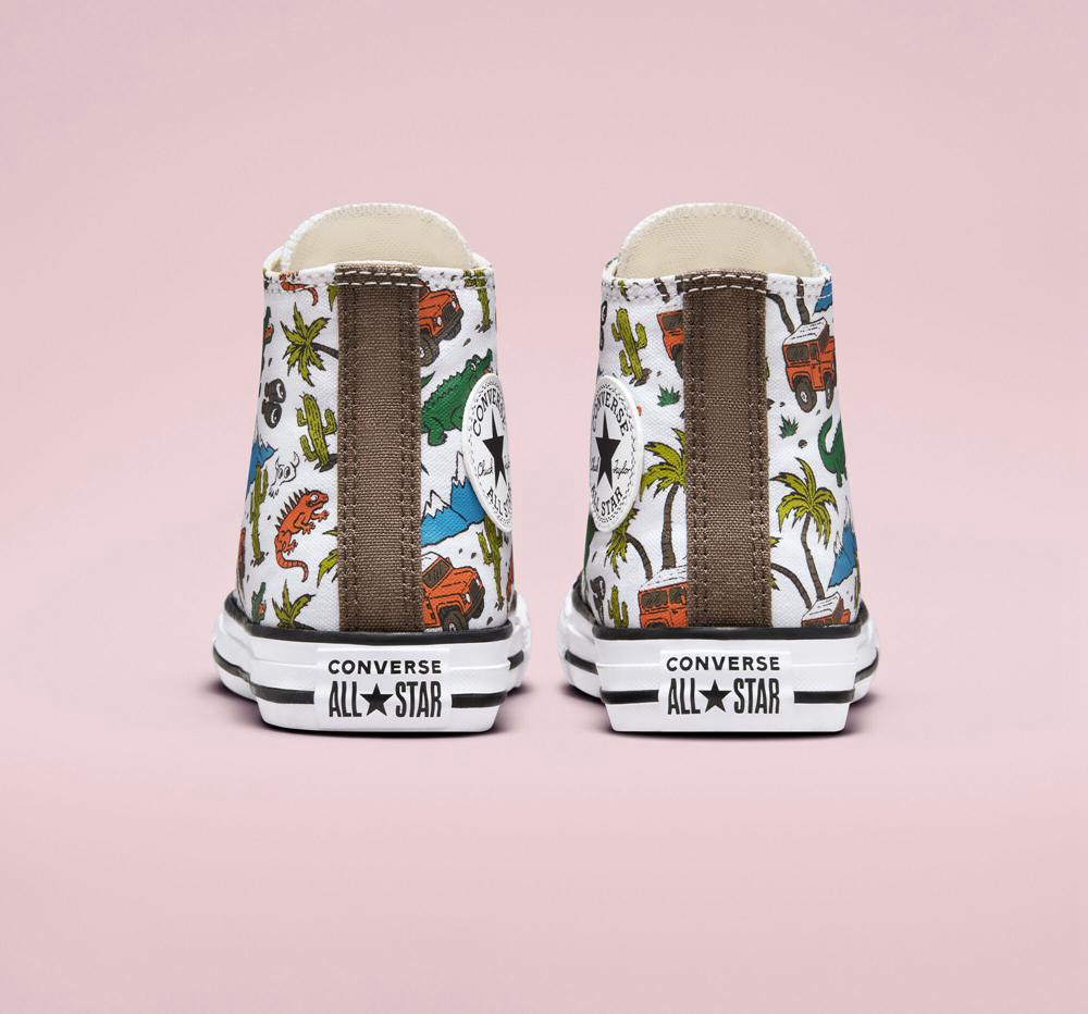 High Tops Tenis Converse Chuck Taylor All Star Desert Explorer Little Kids Niña Blancas Verde  Colombia |  CFIAU-5984