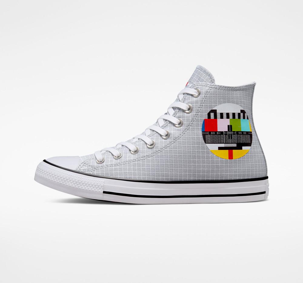 High Tops Tenis Converse Chuck Taylor All Star Color Grid Unisex Hombre Gris  Colombia |  CLMIF-4317