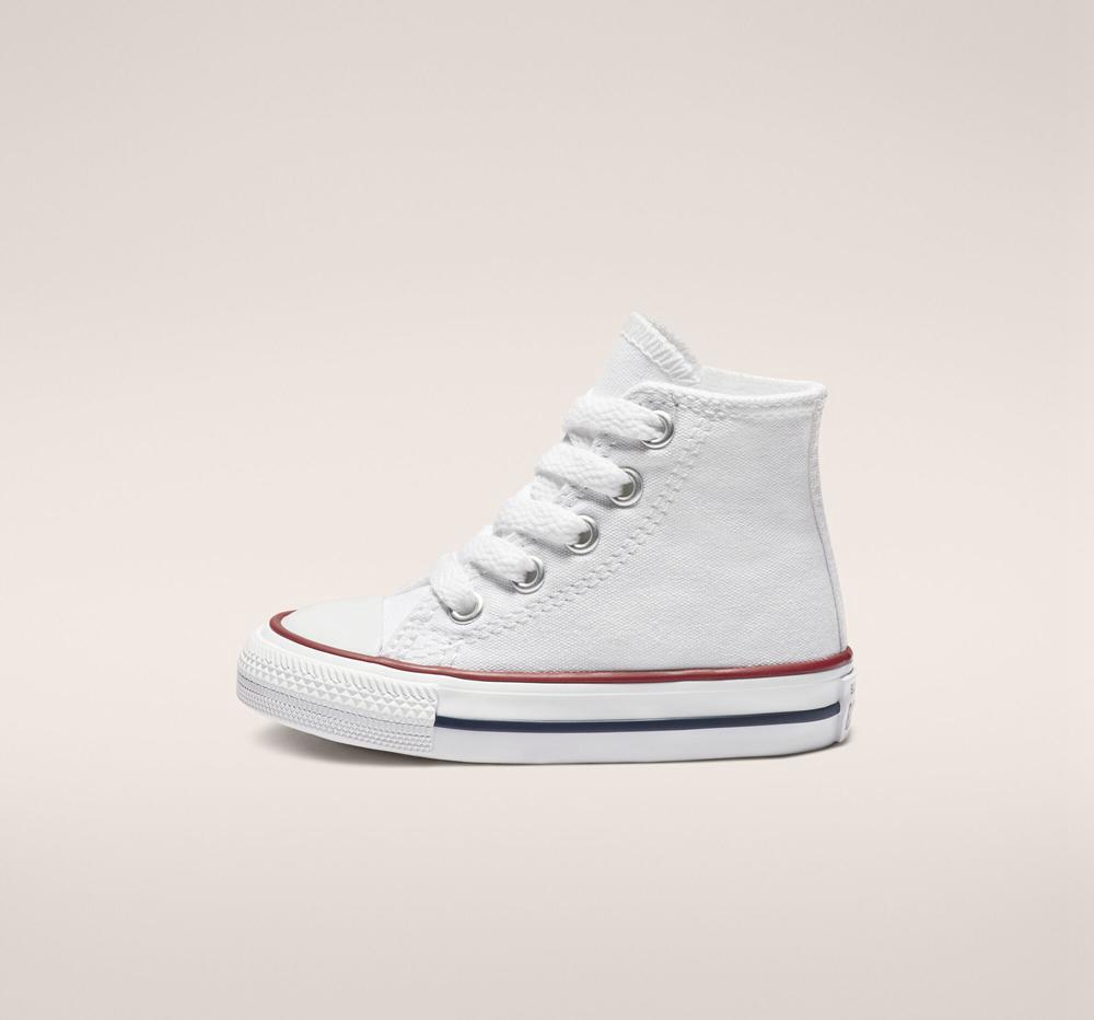 High Tops Tenis Converse Chuck Taylor All Star Classic Toddler Niña Blancas  Colombia |  DBYTV-8295