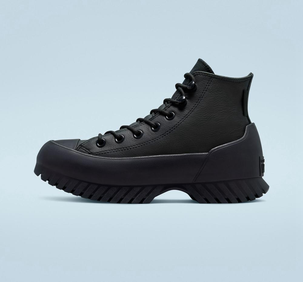 High Tops Tenis Converse Chuck Taylor All Star Lugged 2.0 Counter Climate Unisex Hombre Negras Negras  Colombia |  DHZEJ-6709