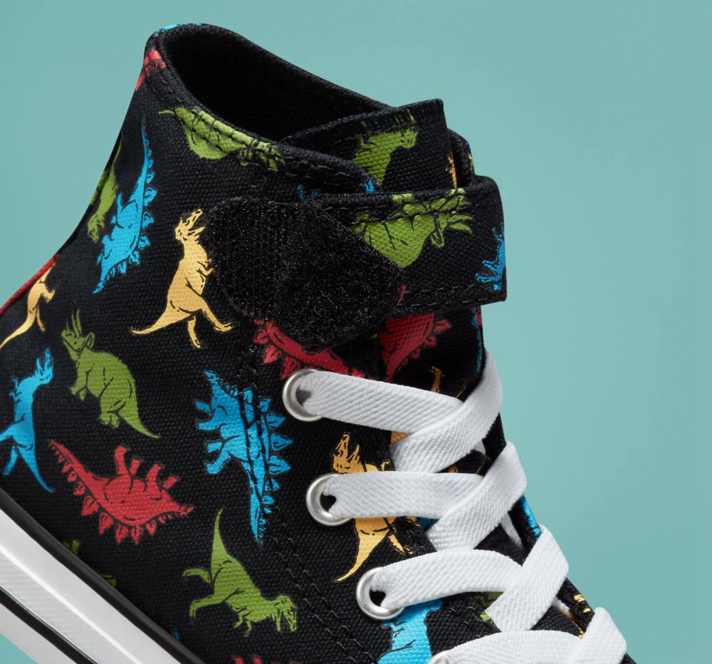 High Tops Tenis Converse Chuck Taylor All Star Easy On Dinosaurs Little Kids Niña Negras Rojas Azules  Colombia |  DISEO-5276
