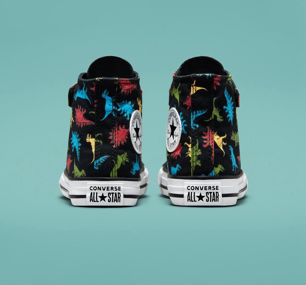 High Tops Tenis Converse Chuck Taylor All Star Easy On Dinosaurs Little Kids Niña Negras Rojas Azules  Colombia |  DISEO-5276