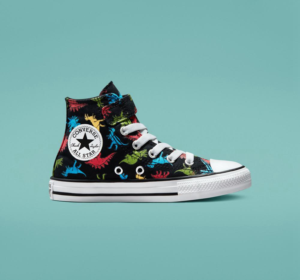 High Tops Tenis Converse Chuck Taylor All Star Easy On Dinosaurs Little Kids Niña Negras Rojas Azules  Colombia |  DISEO-5276