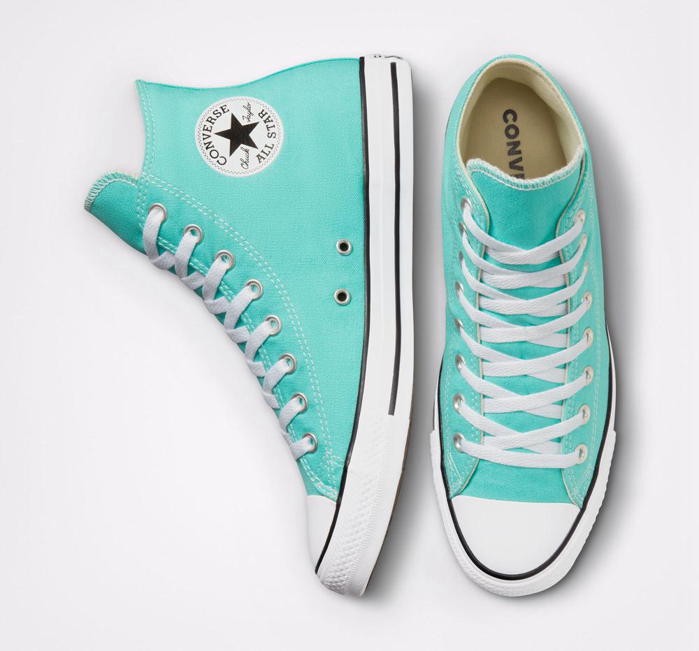 High Tops Tenis Converse Chuck Taylor All Star Seasonal Color Unisex Hombre Turquesa  Colombia |  EFLCT-7916