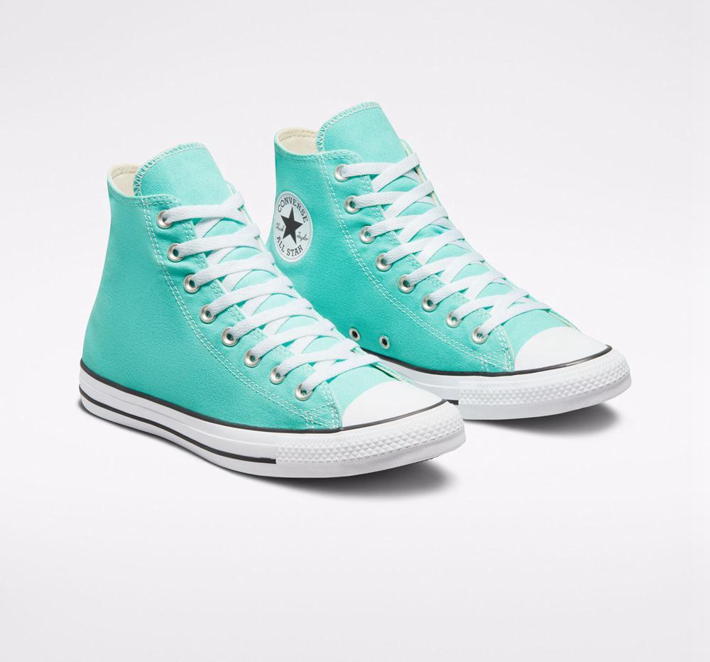 High Tops Tenis Converse Chuck Taylor All Star Seasonal Color Unisex Hombre Turquesa  Colombia |  EFLCT-7916