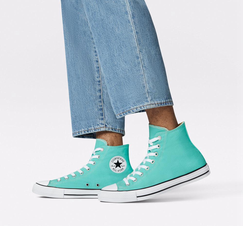 High Tops Tenis Converse Chuck Taylor All Star Seasonal Color Unisex Hombre Turquesa  Colombia |  EFLCT-7916