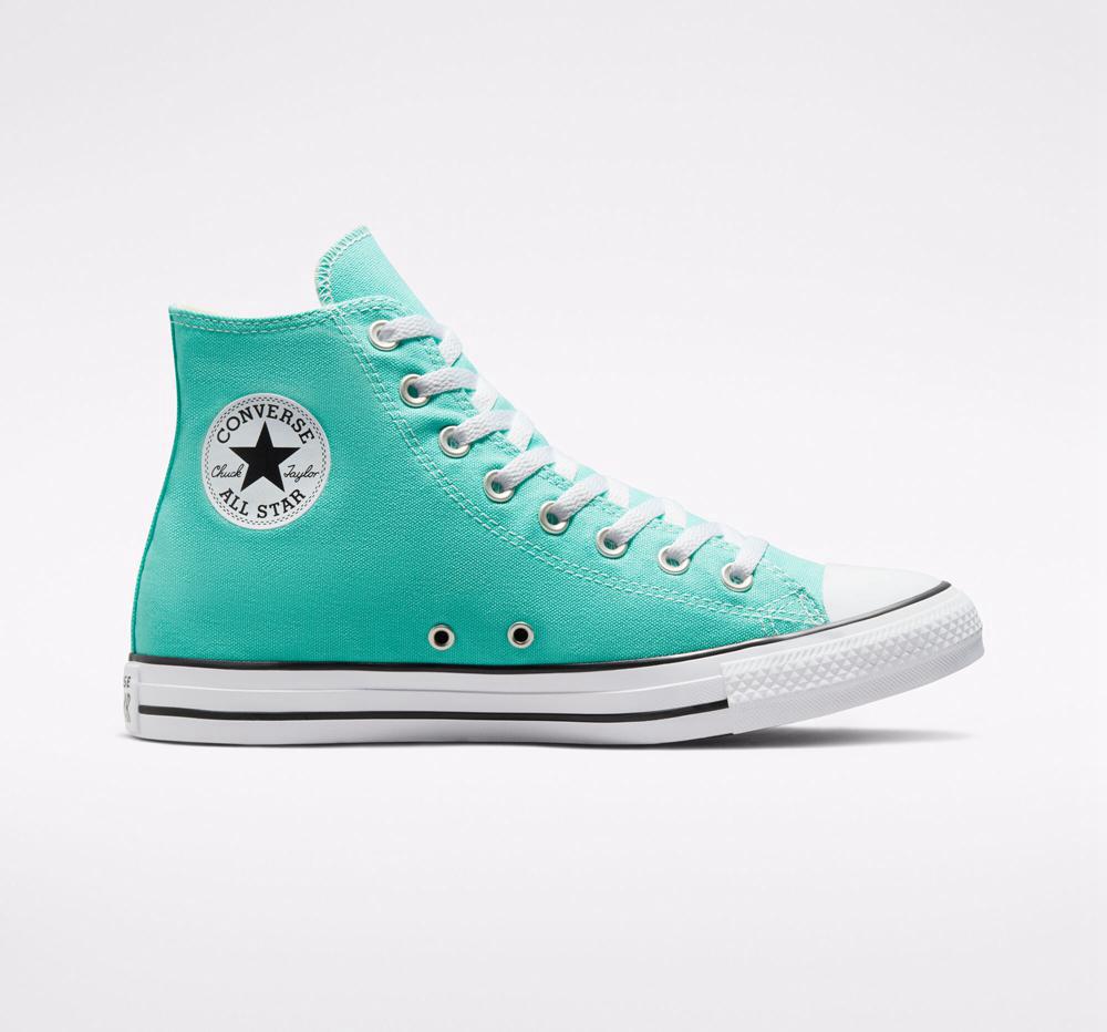 High Tops Tenis Converse Chuck Taylor All Star Seasonal Color Unisex Hombre Turquesa  Colombia |  EFLCT-7916