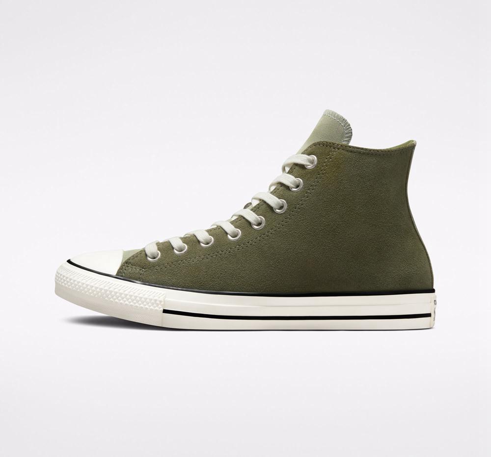 High Tops Tenis Converse Chuck Taylor All Star Earthy Suede Unisex Mujer Verde Verde Menta  Colombia |  ERZOI-0195