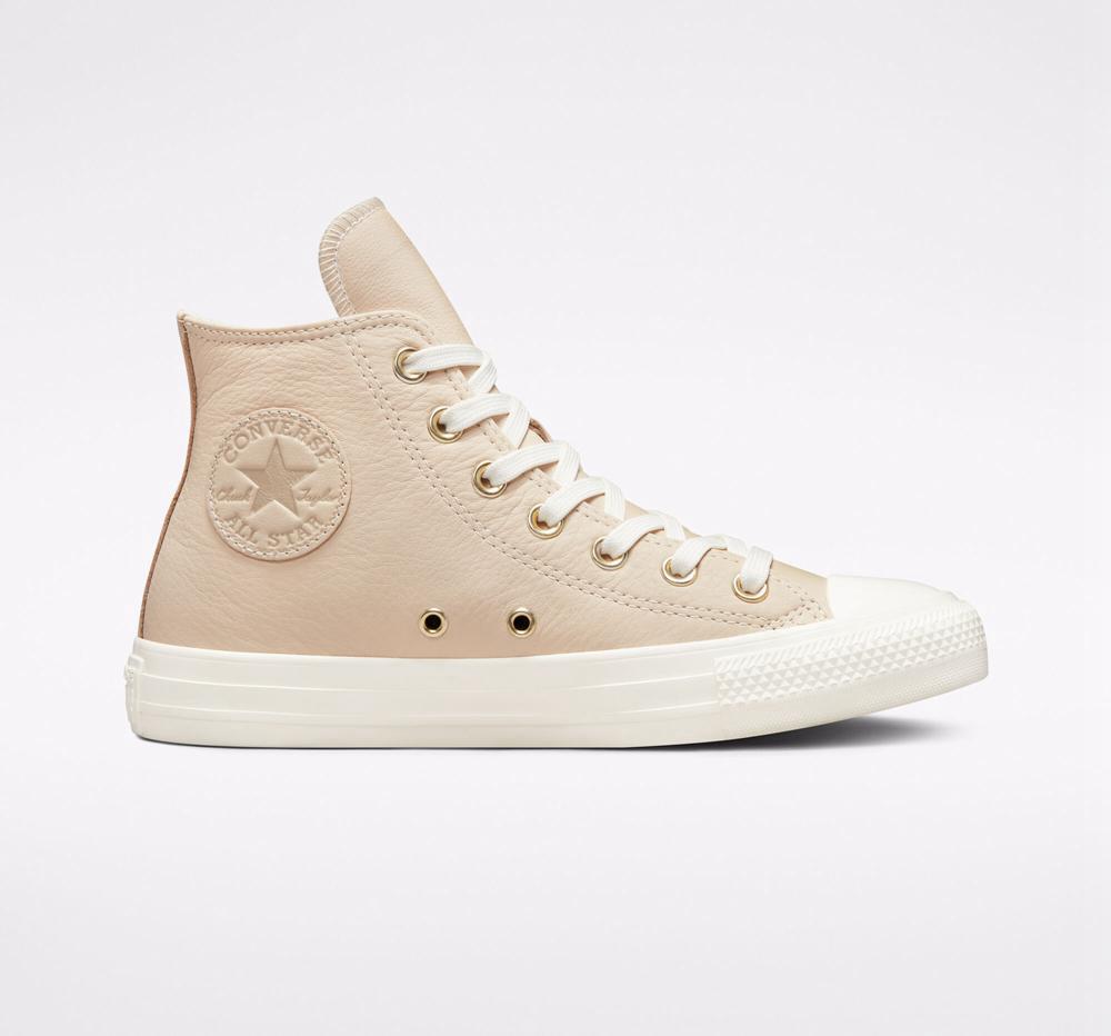 High Tops Tenis Converse Chuck Taylor All Star Earthy Neutrals Mujer Verde Menta Kaki Doradas Claro  Colombia |  FCAGD-8714