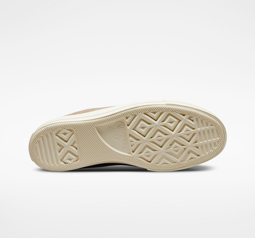 High Tops Tenis Converse Chuck Taylor All Star Lift Plataforma Suede Mujer Kaki  Colombia |  GEYJZ-3659