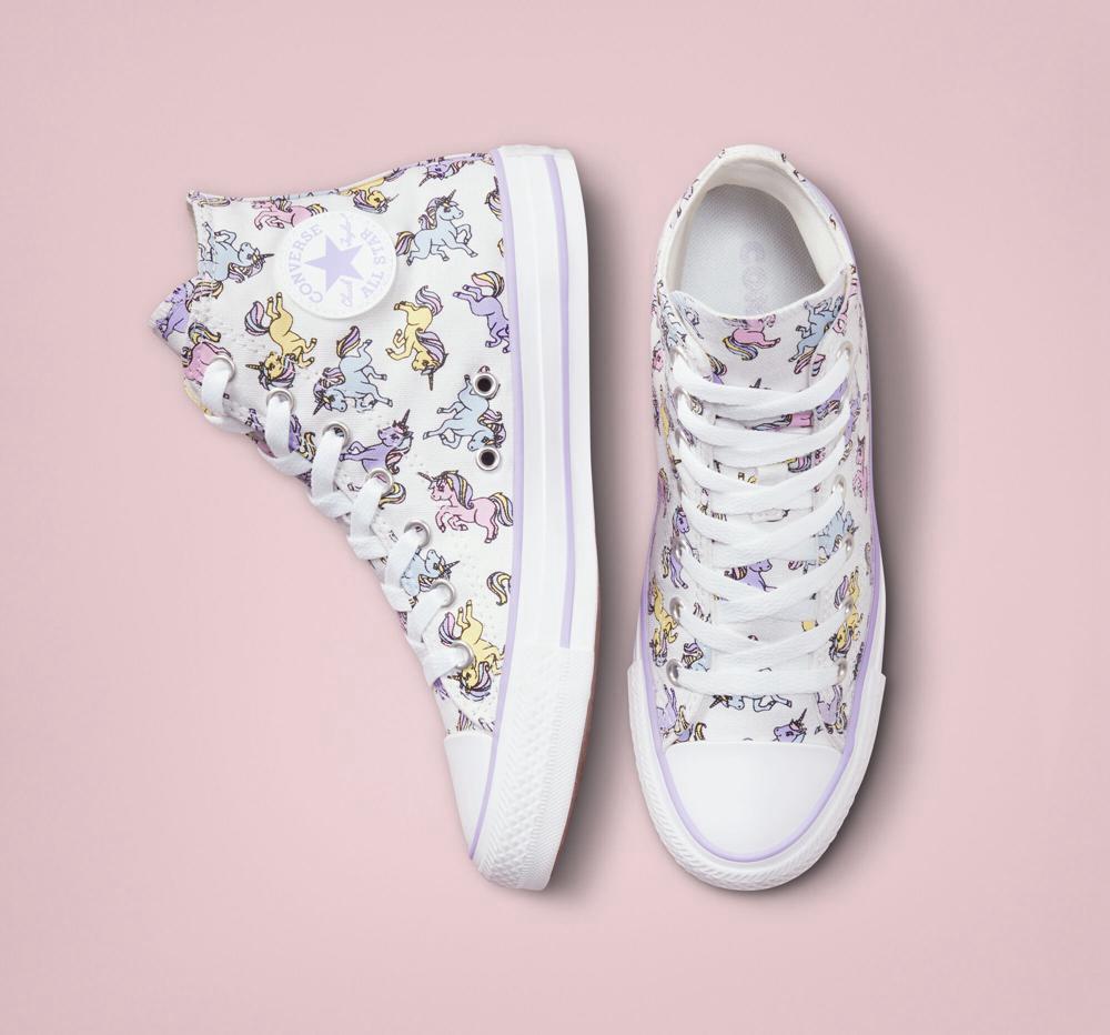 High Tops Tenis Converse Chuck Taylor All Star Unicorns Big Kids Niña Blancas  Colombia |  GXIFD-8269