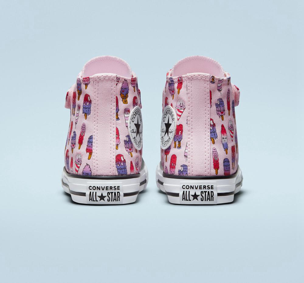 High Tops Tenis Converse Chuck Taylor All Star Easy On Frozen Treats Little Kids Niña Rosas Rosas  Colombia |  HERJC-7581