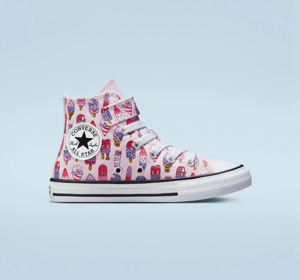 High Tops Tenis Converse Chuck Taylor All Star Easy On Frozen Treats Little Kids Niña Rosas Rosas  Colombia |  HERJC-7581
