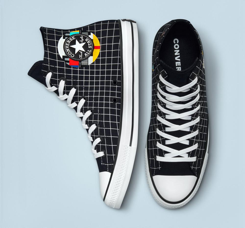 High Tops Tenis Converse Chuck Taylor All Star Color Grid Unisex Mujer Blancas  Colombia |  HGPDJ-6307