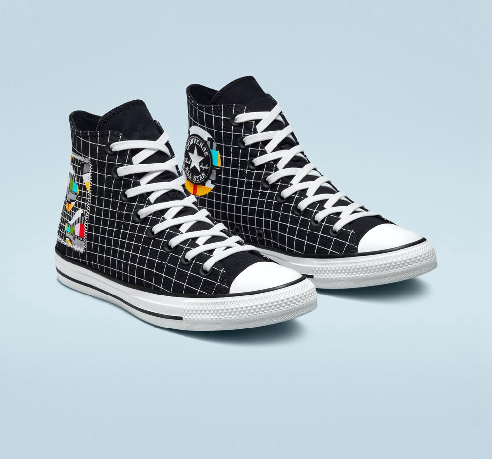 High Tops Tenis Converse Chuck Taylor All Star Color Grid Unisex Mujer Blancas  Colombia |  HGPDJ-6307