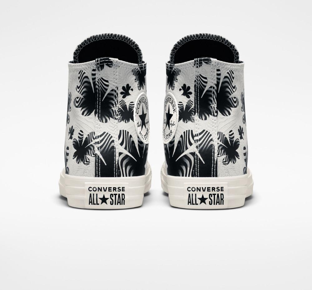 High Tops Tenis Converse Chuck Taylor All Star Desert Floral Mujer Gris Verde Menta Negras  Colombia |  HKBOF-4209