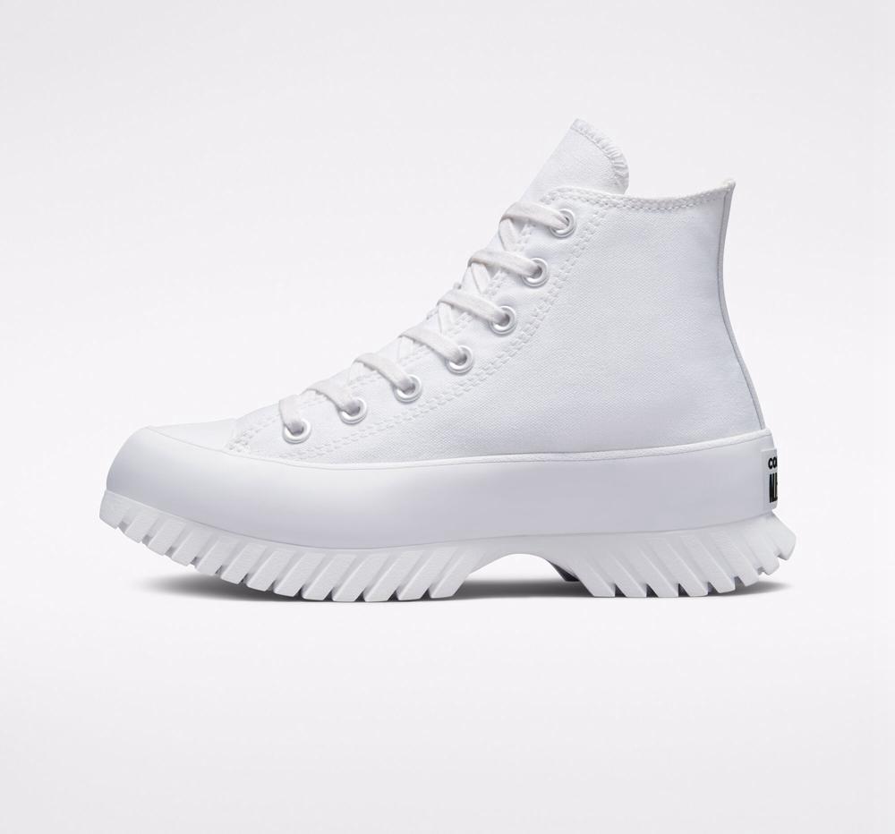 High Tops Tenis Converse Chuck Taylor All Star Lugged 2.0 Unisex Hombre Blancas Negras  Colombia |  HRYUF-7961