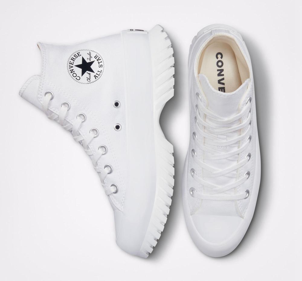High Tops Tenis Converse Chuck Taylor All Star Lugged 2.0 Unisex Hombre Blancas Negras  Colombia |  HRYUF-7961