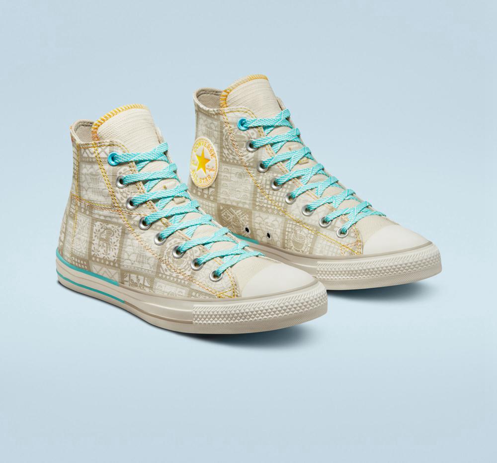 High Tops Tenis Converse Chuck Taylor All Star Mi Gente%2C Mi Alegria Unisex Mujer Blancas  Colombia |  IRXBA-7853
