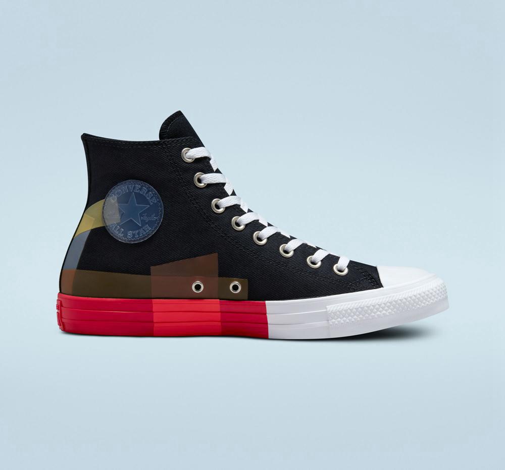 High Tops Tenis Converse Chuck Taylor All Star Space Racer Unisex Mujer Negras Rojas Blancas  Colombia |  JUIRE-5382