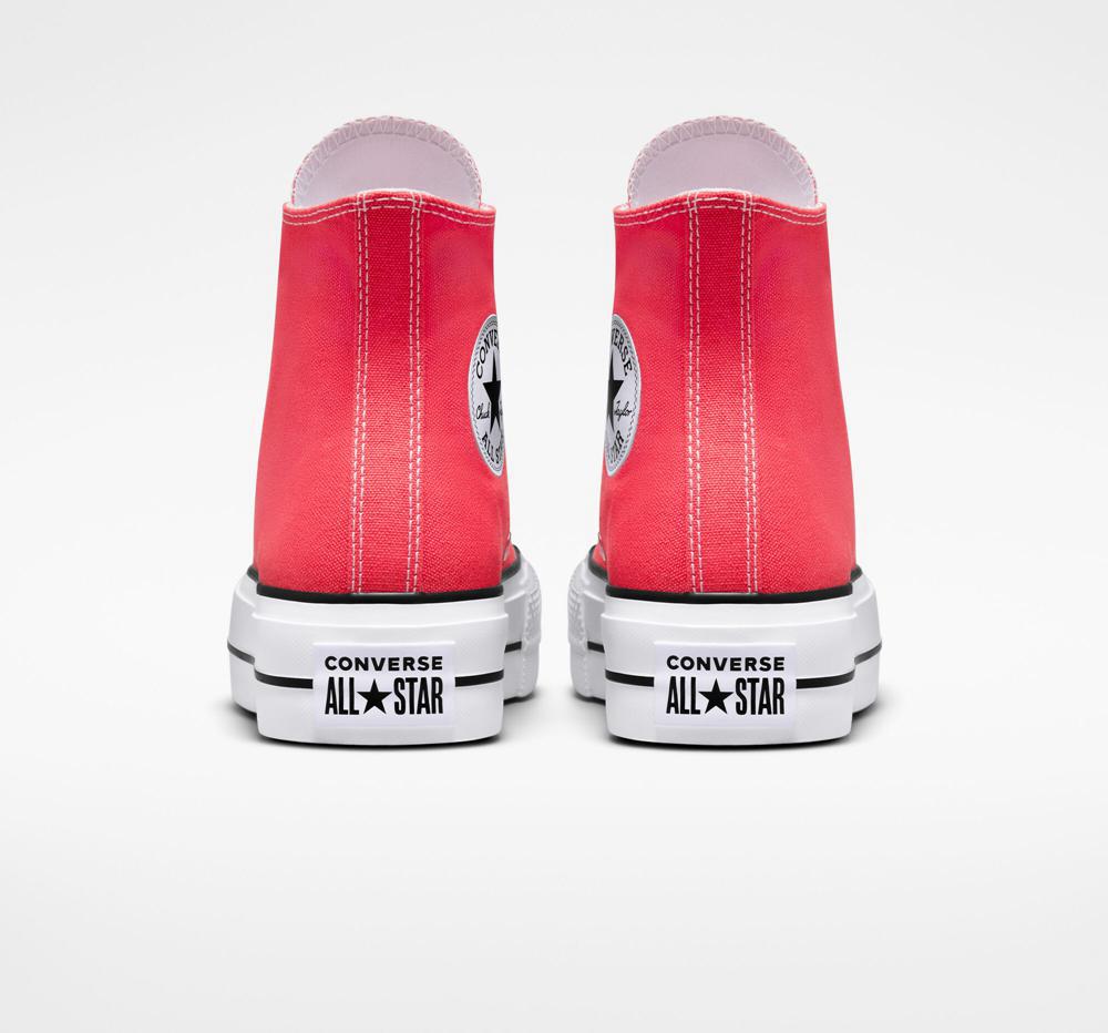 High Tops Tenis Converse Chuck Taylor All Star Lift Plataforma Surplus Canvas Mujer Rojas  Colombia |  JYOFI-6805