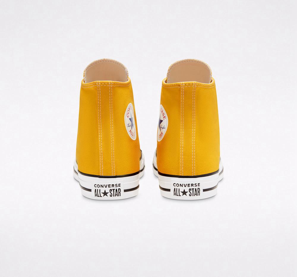 High Tops Tenis Converse Chuck Taylor All Star Classic Unisex Hombre Amarillo Limón  Colombia |  KBUET-0586